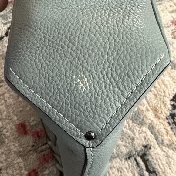 Pewter gray pebbled leather Coach - Picture 5 of 9